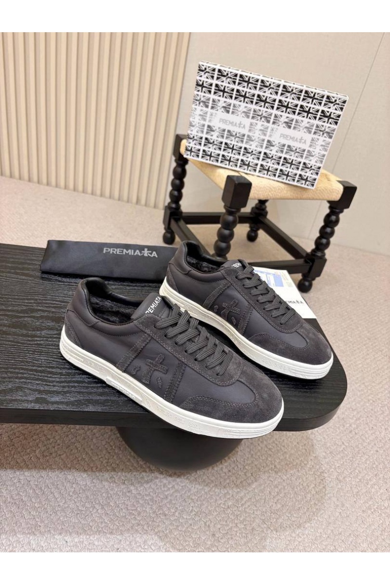 Premiata Комбинированные кроссовки с мехом Bonnie