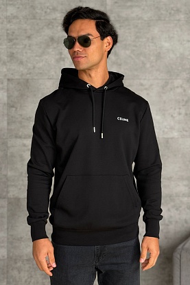 Мужское худи чёрного цвета