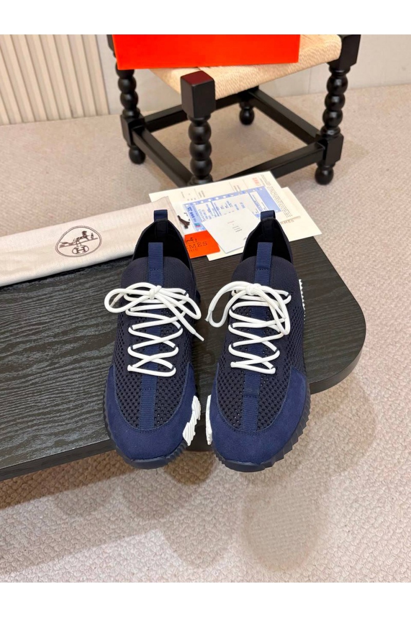 Hermes Текстильные кроссовки lift slip-on