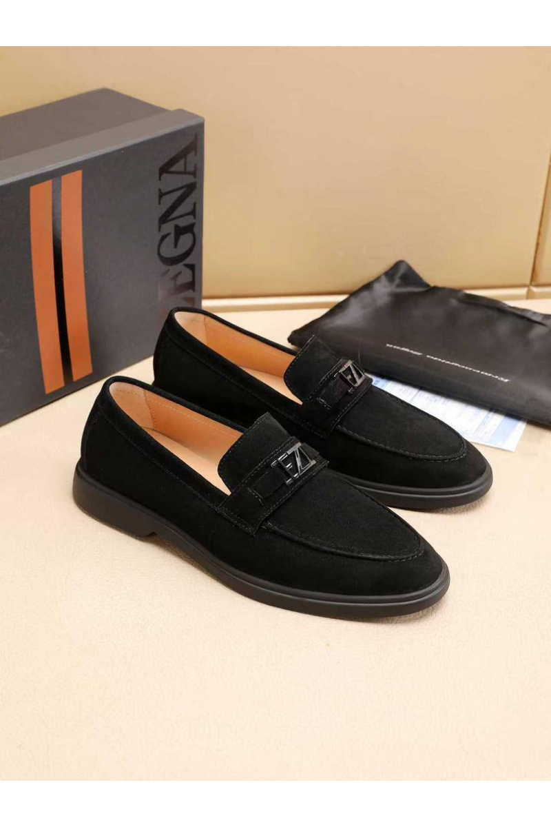 Zegna Мужские замшевые лоферы 