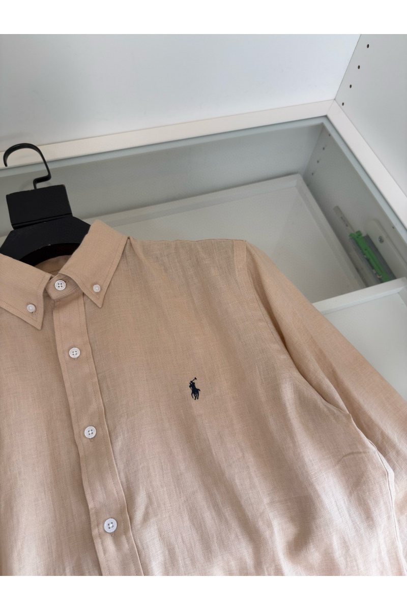 Polo Ralph Lauren Льняная рубашка pony-embroidered - Beige