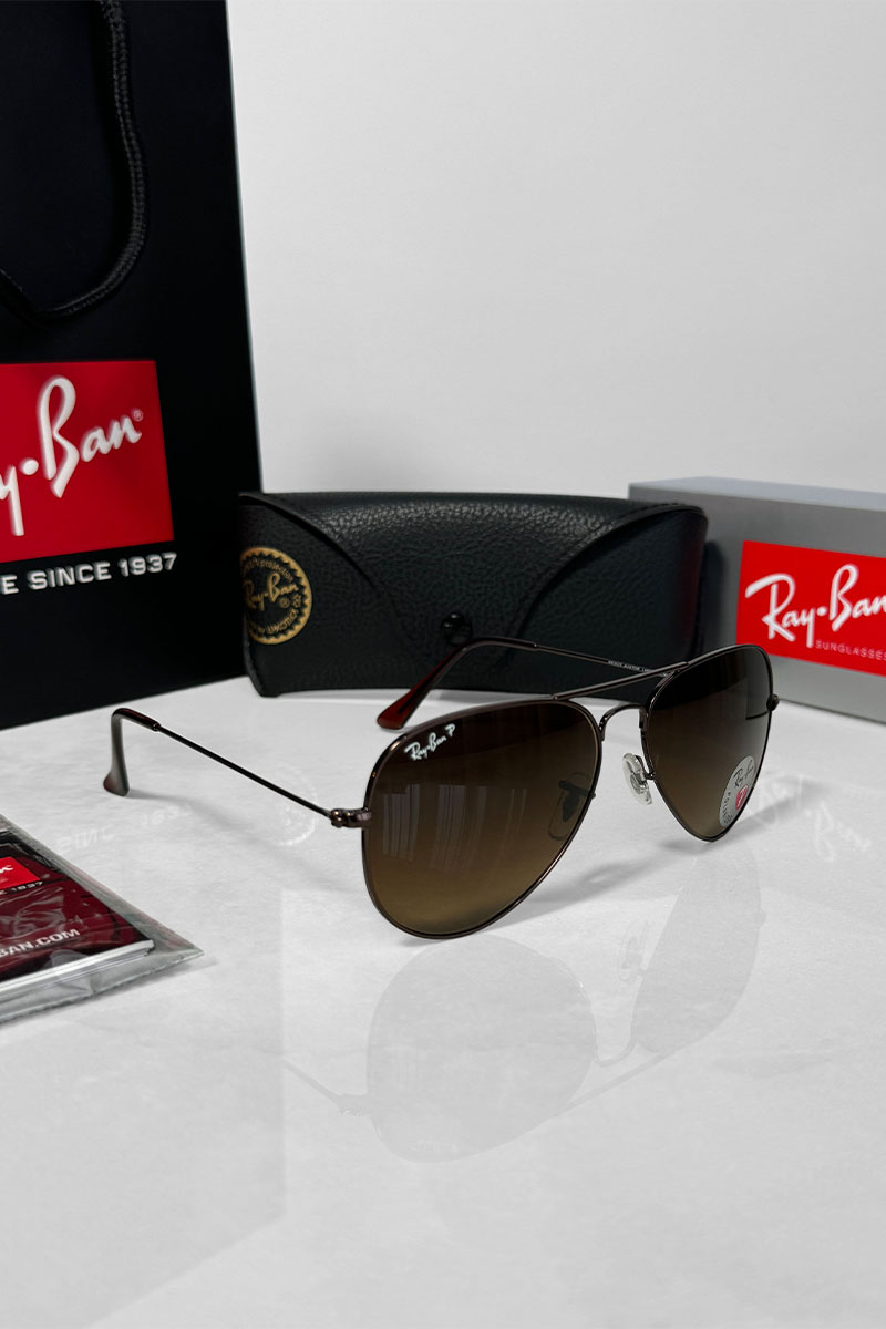 Ray-Ban Солнцезащитные очки Aviator Large Metal - Brown