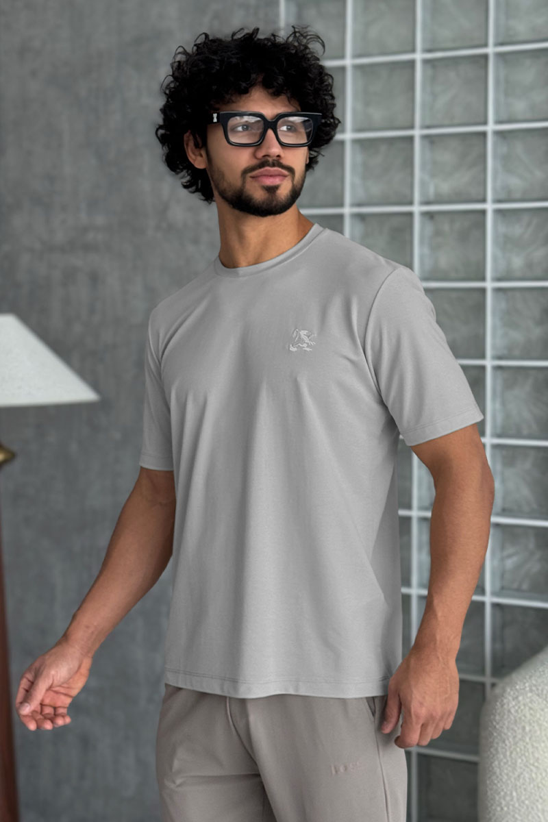 Zilli Мужская серая футболка 