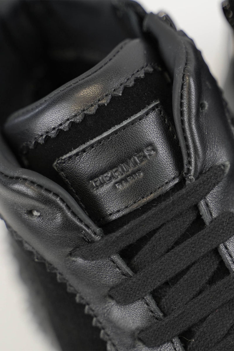 Hermes Кроссовки с мехом Bouncing high-top - Black