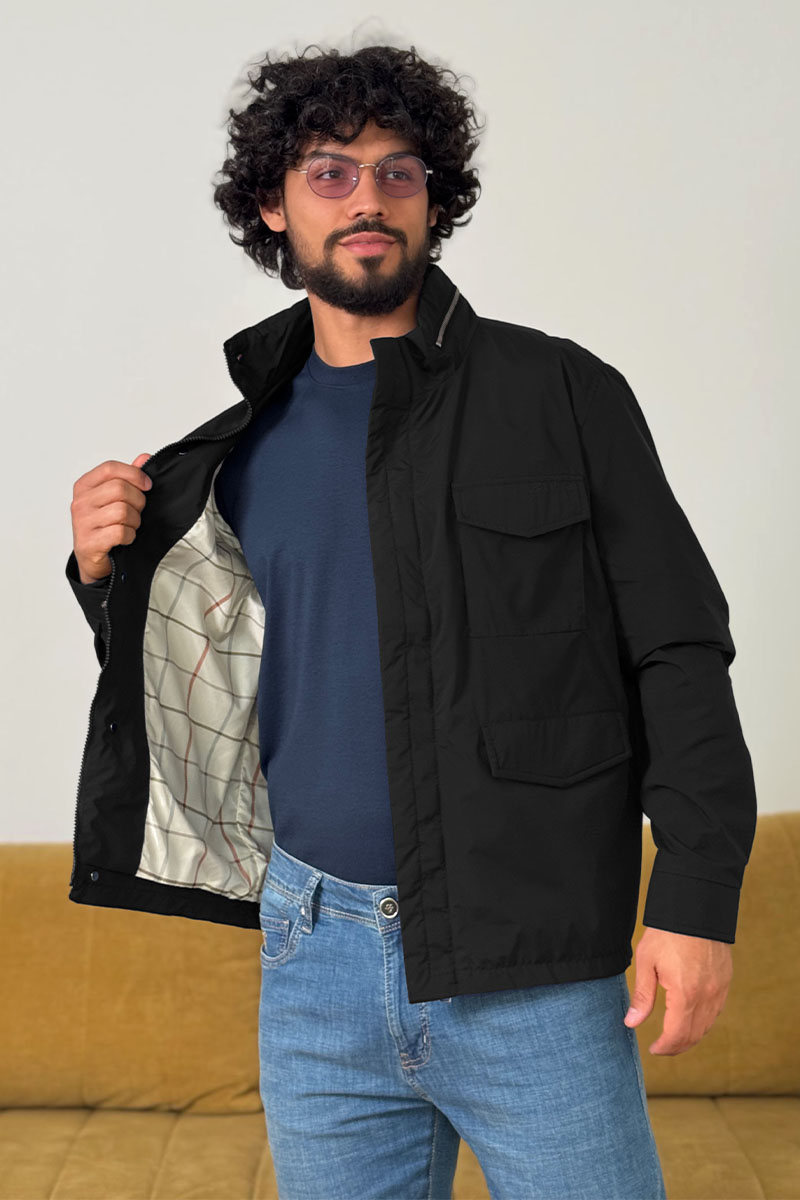Loro Piana Мужская чёрная куртка Traveler