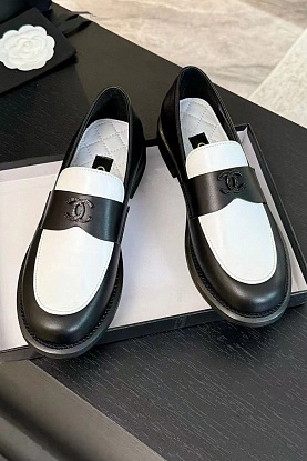 Женские лоферы Premium - Black / White