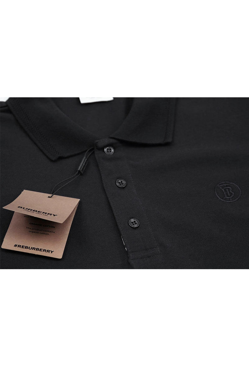 Burberry Поло с длинным рукавом TB logo - Black 