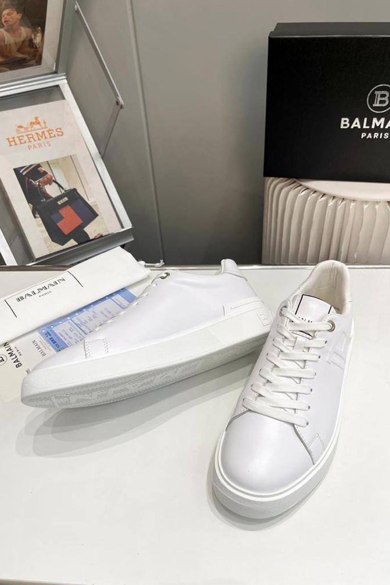 Balmain Мужские кожаные кроссовки B-Court