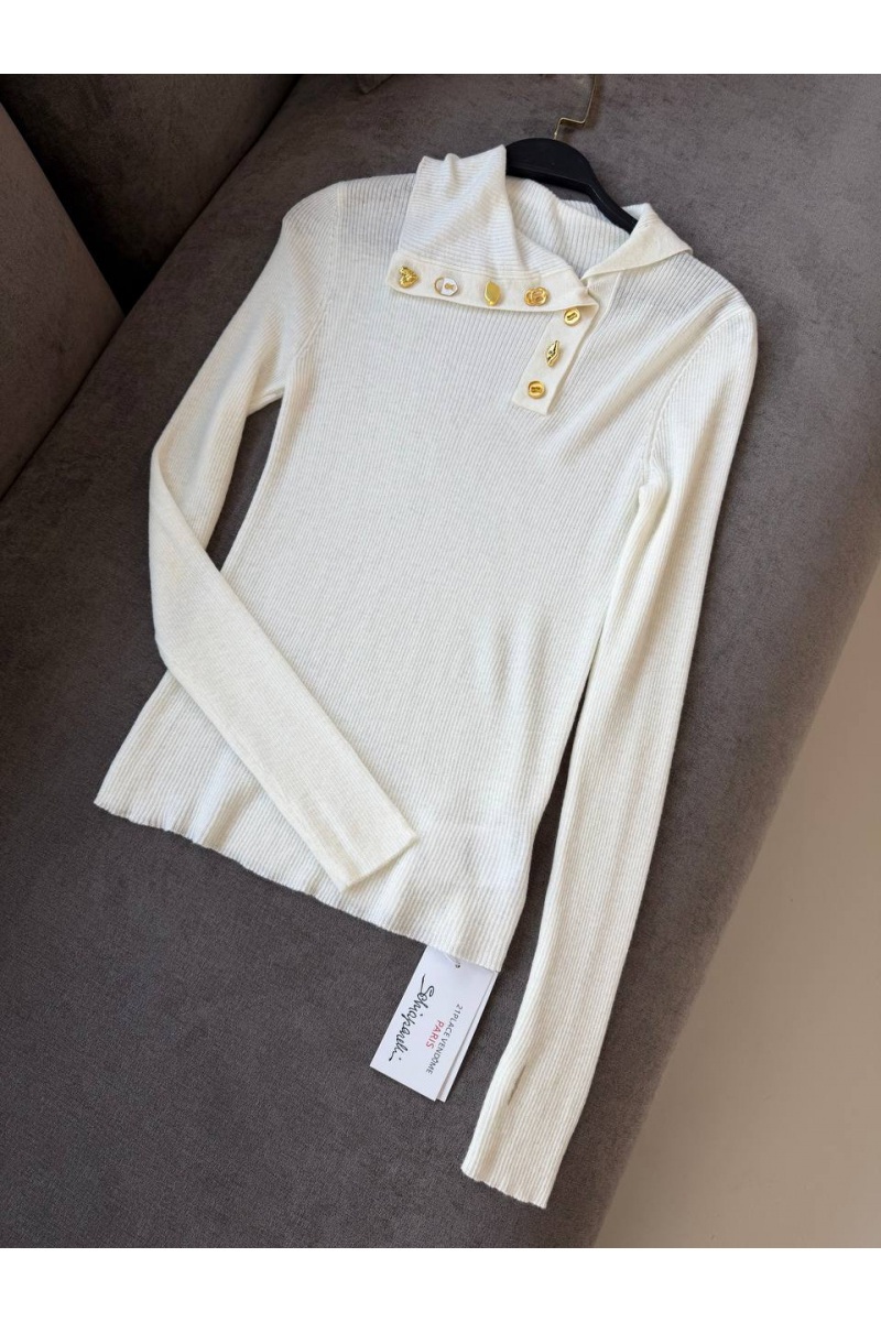 Schiaparelli Женский трикотажный лонгслив premium - White