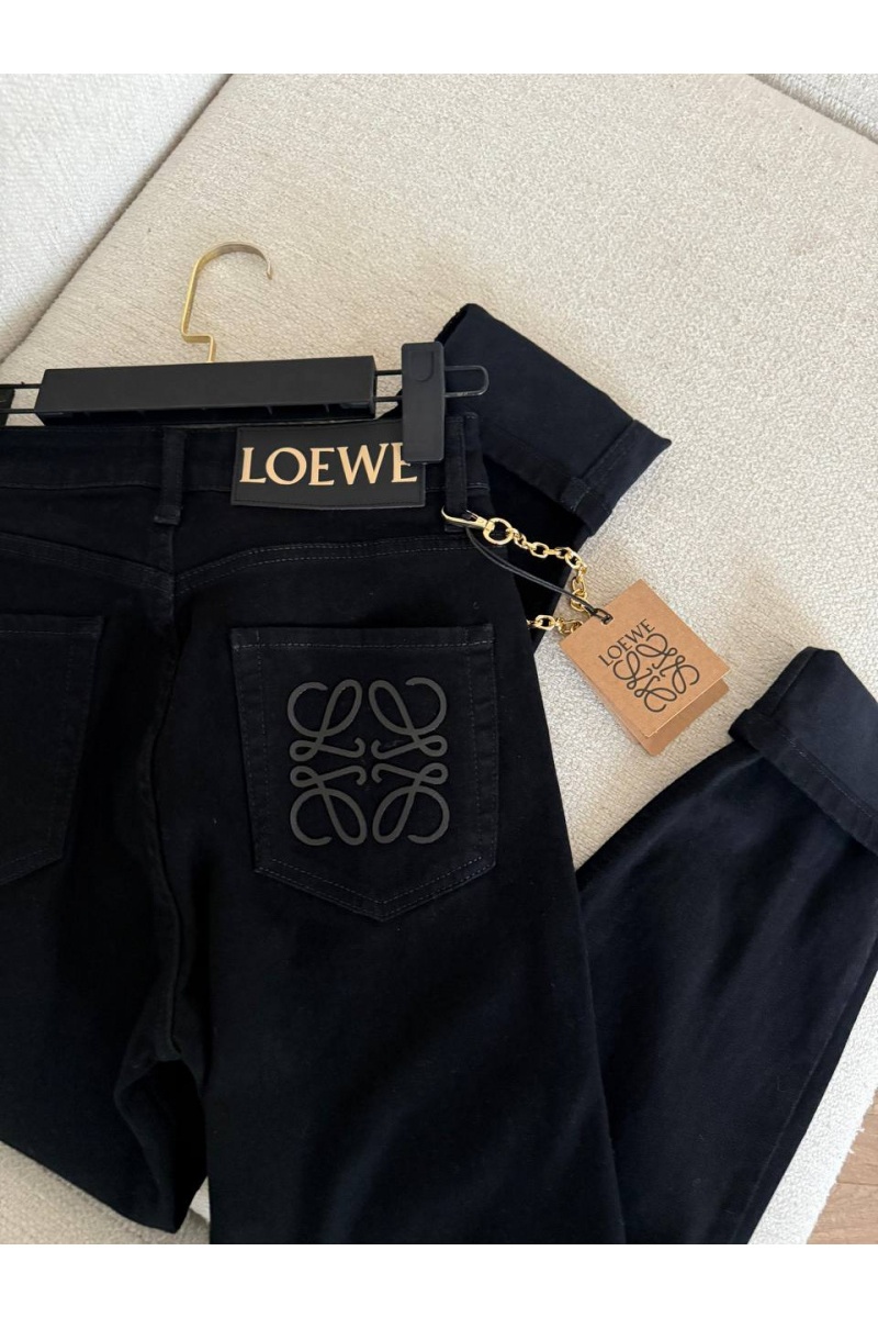 Loewe Женские чёрные джинсы 