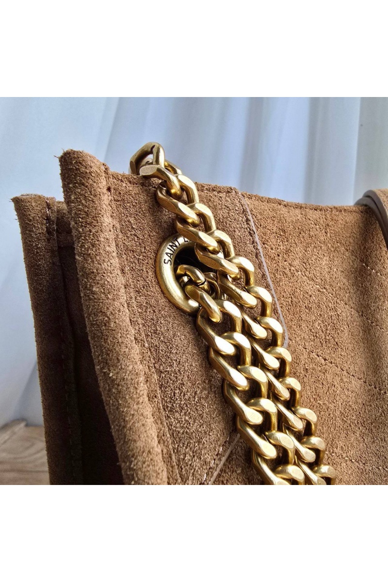 Yves Saint Laurent Замшевая сумка 32x25 см
