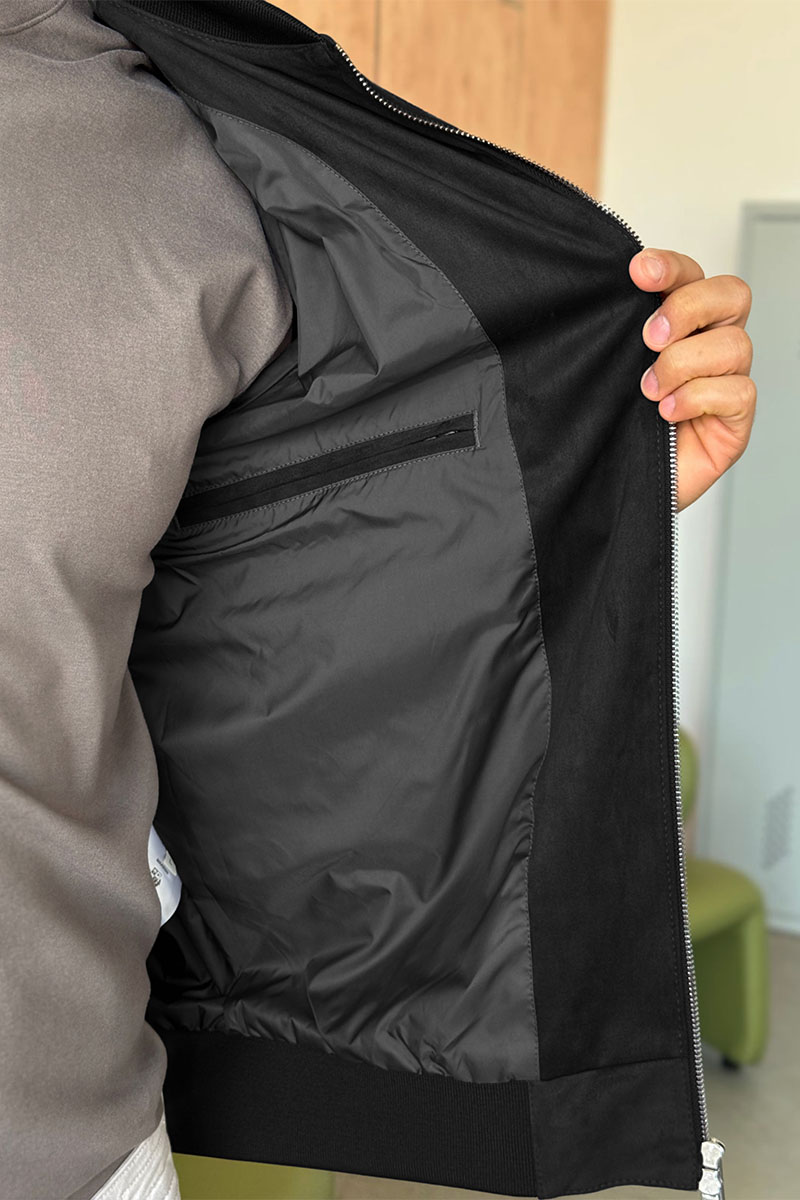 Loro Piana Мужской чёрный бомбер