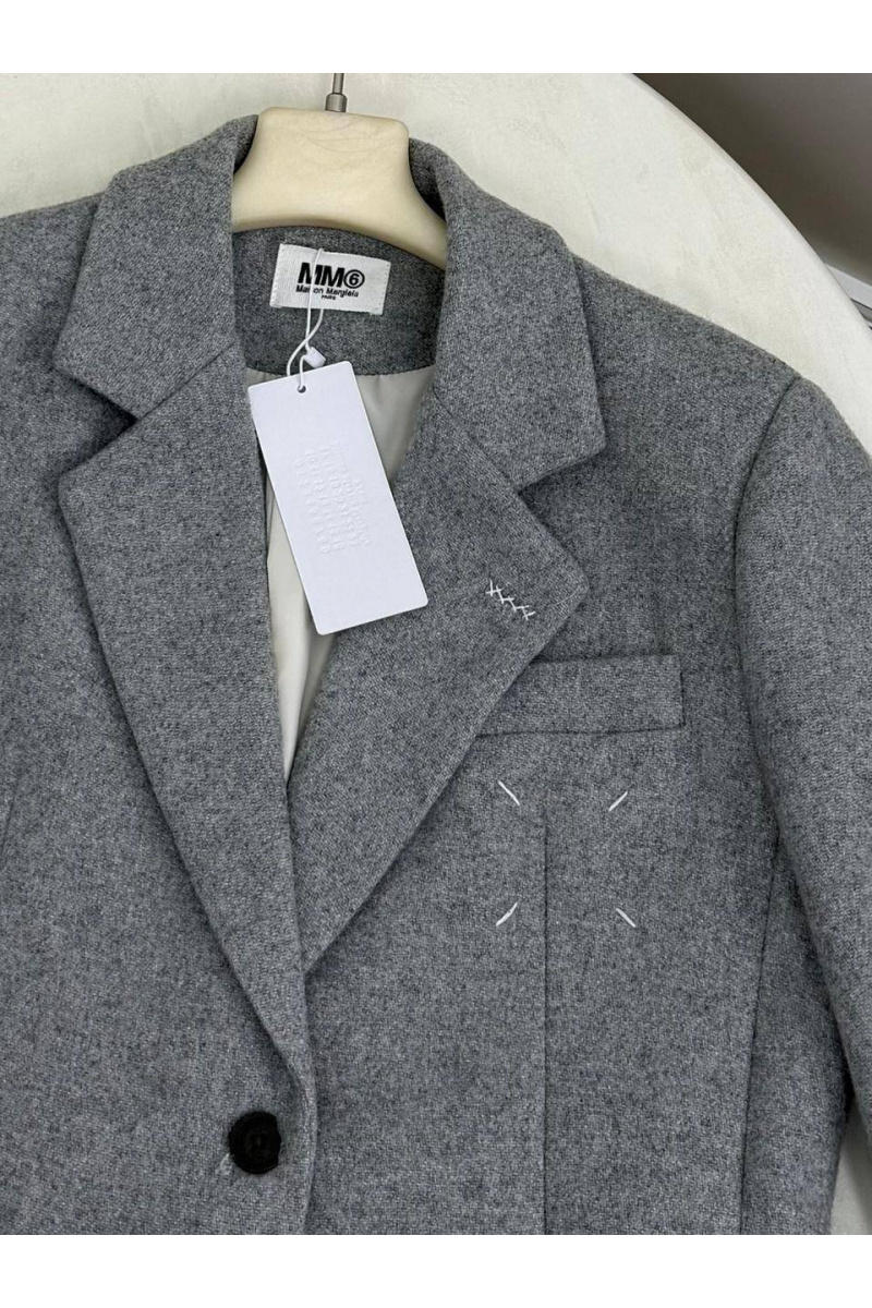 Designer Clothing Женский серый пиджак Maison Margiela premium