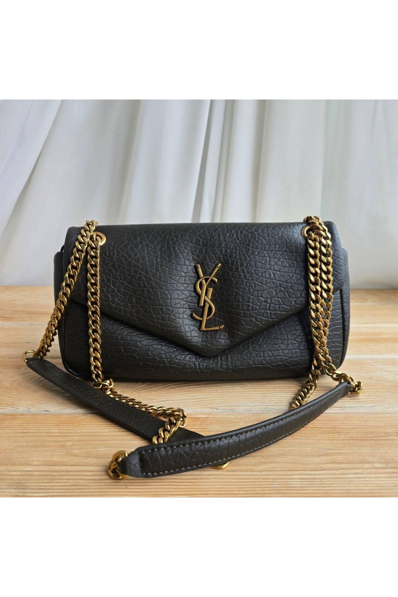 Yves Saint Laurent Кожаная сумка Calypso 27x13 см