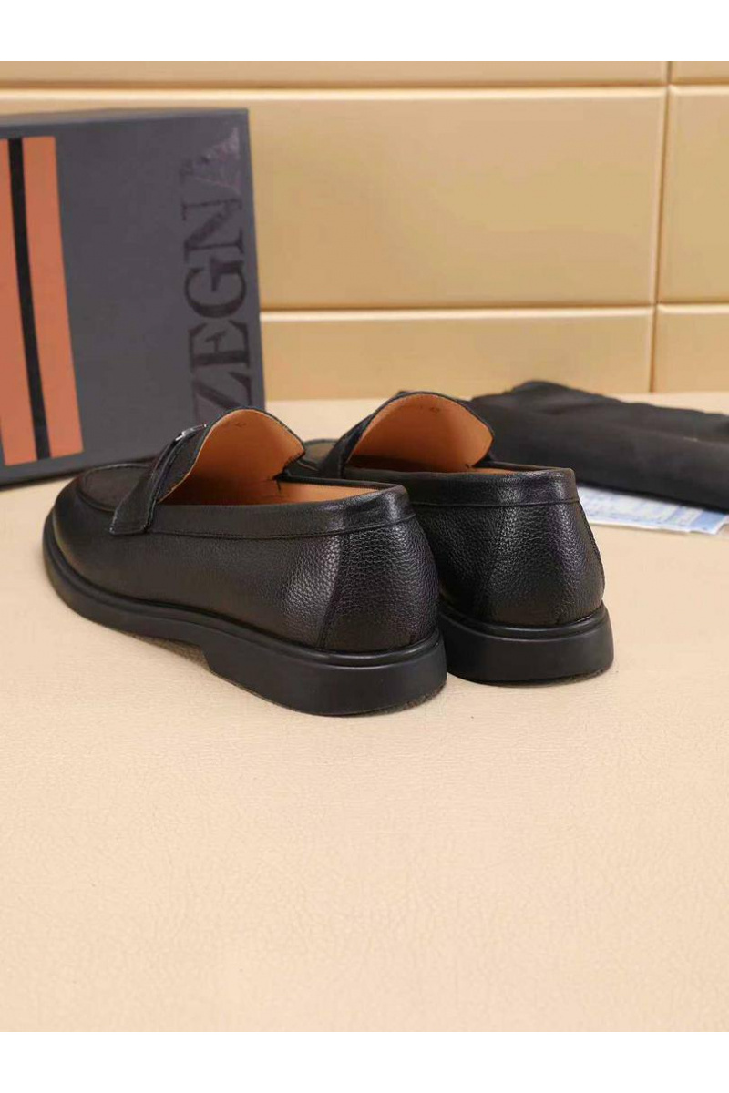 Zegna Мужские кожаные лоферы