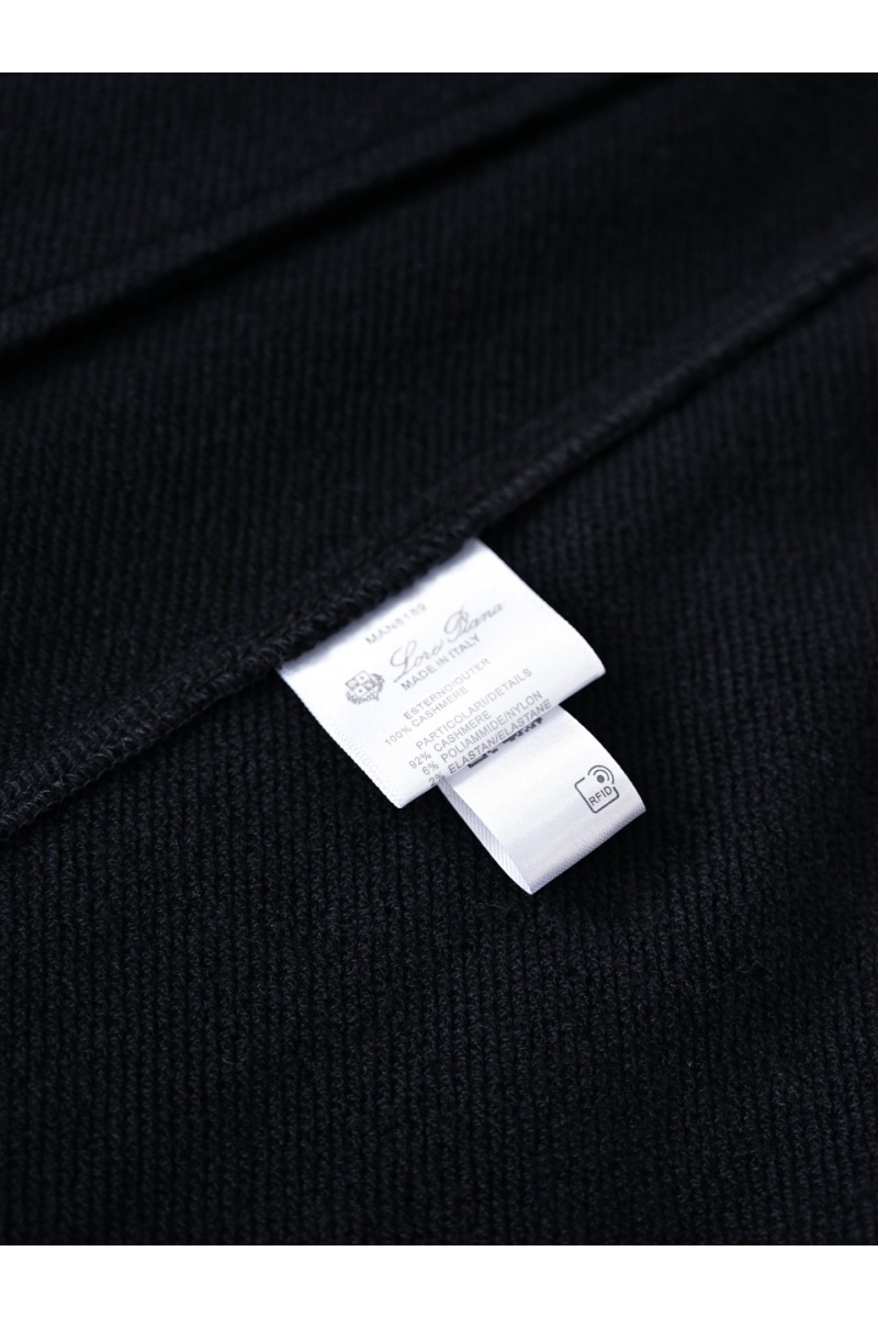 Loro Piana Чёрная кофта на молнии premium