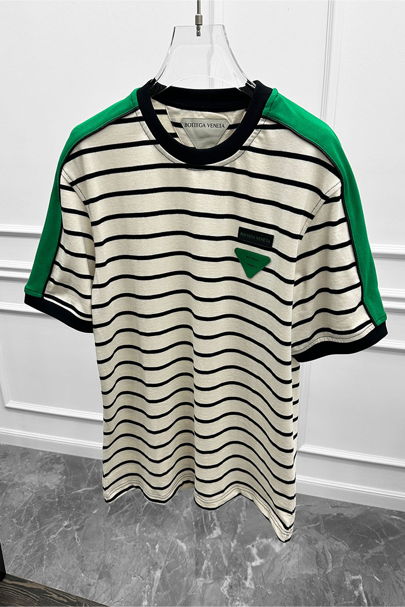 BV Оверсайз футболка - Beige / Green