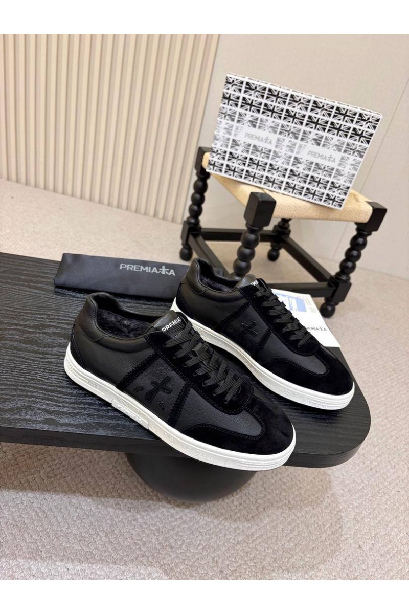 Premiata Комбинированные кроссовки с мехом Bonnie
