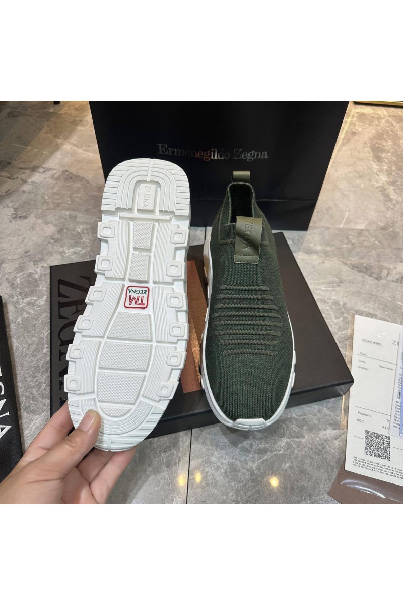 Zegna Мужские текстильные кроссовки