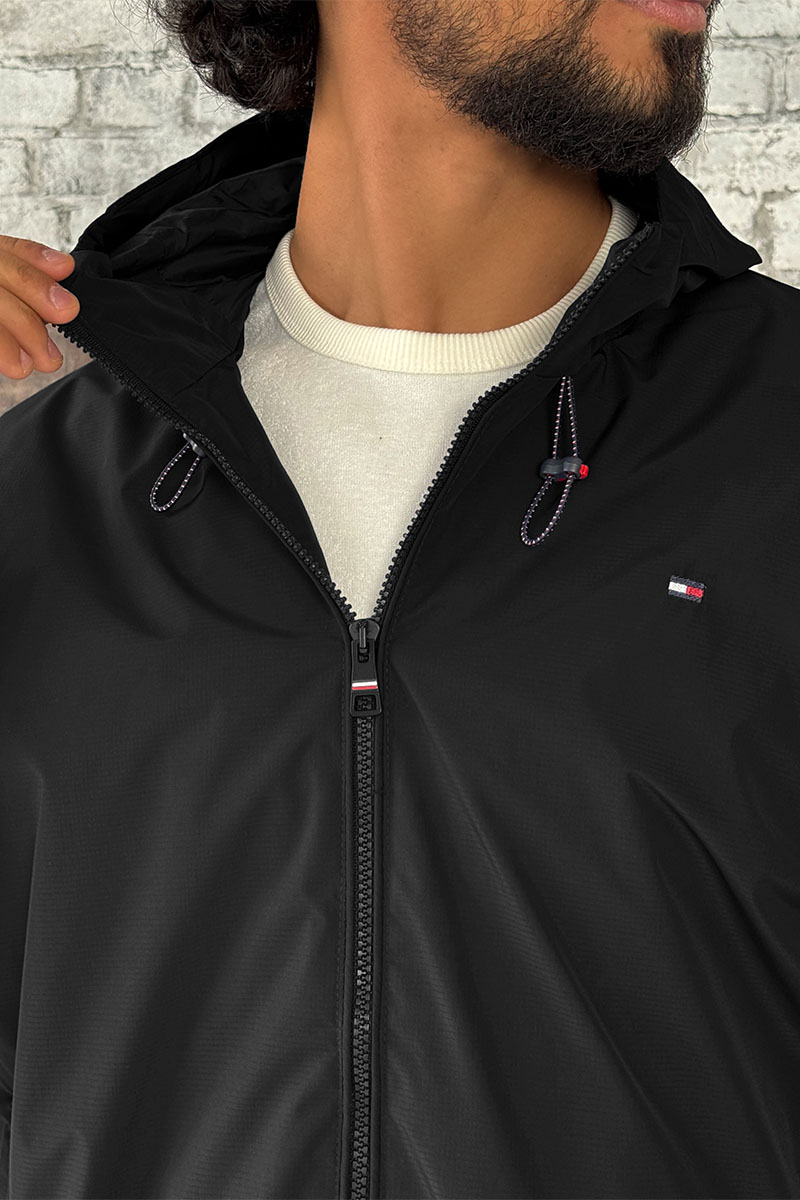 Tommy Hilfiger Мужская чёрная ветровка 
