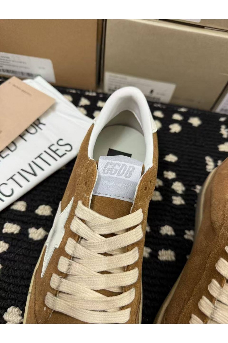 Designer Clothing Женские кожаные кроссовки Golden Goose Super Star premium