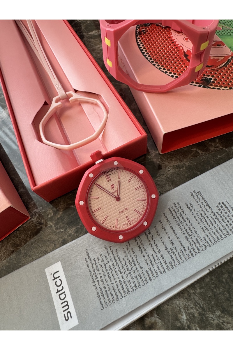 Designer Clothing Часы Audemars Piguet × Swatch Royal Pop Otto Rosso premium 