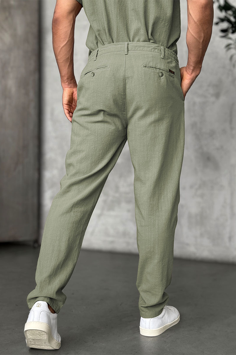 Loro Piana Мужские брюки цвета хаки