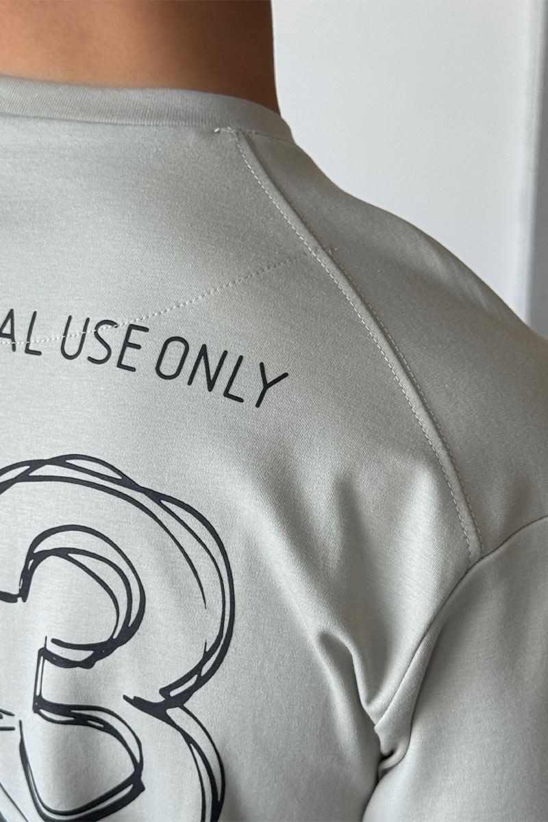 Y-3 Yohji Yamamoto Мужская бежевая футболка 