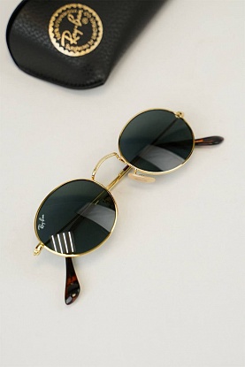 Солнцезащитные очки Ray-Ban Oval Metal - Black