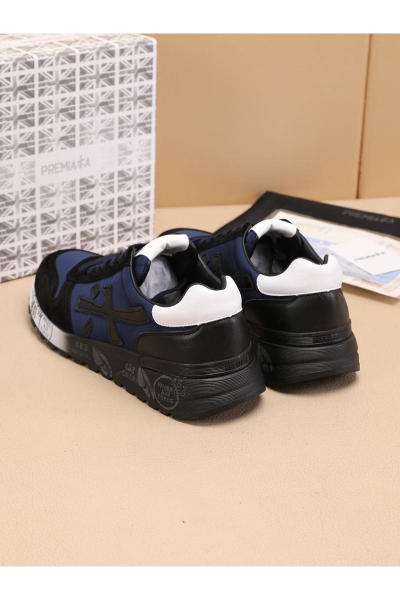 Premiata Комбинированные кроссовки Mick - Navy