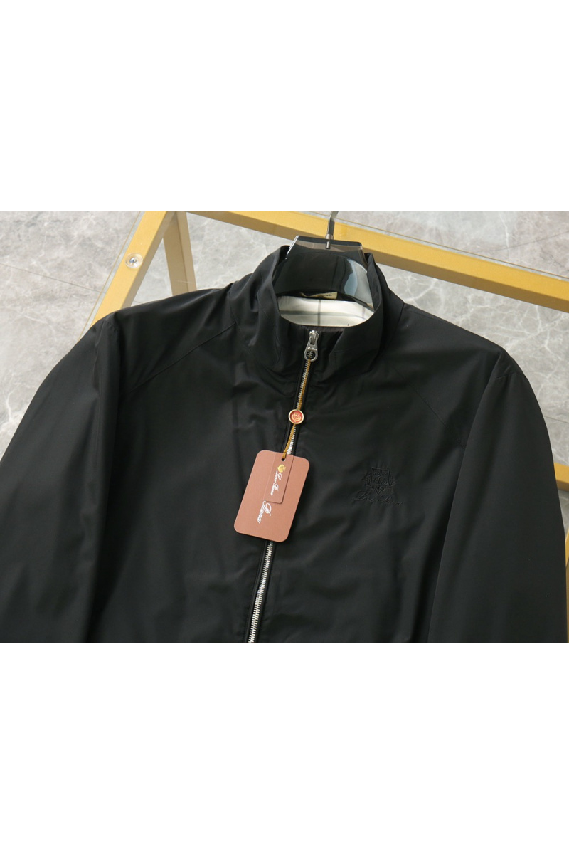 Loro Piana Мужская чёрная ветровка 