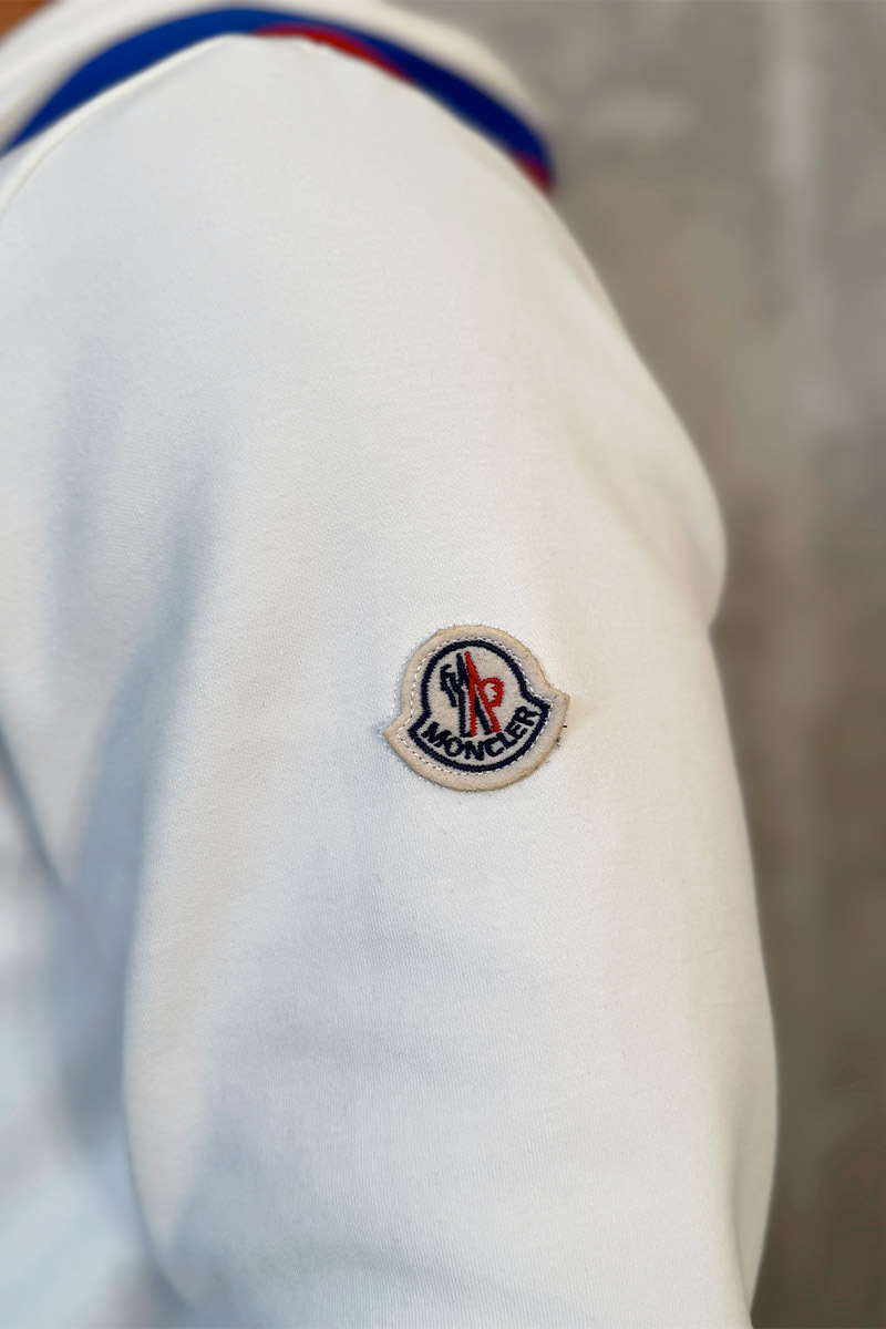 Moncler Белый спортивный костюм striped logo 