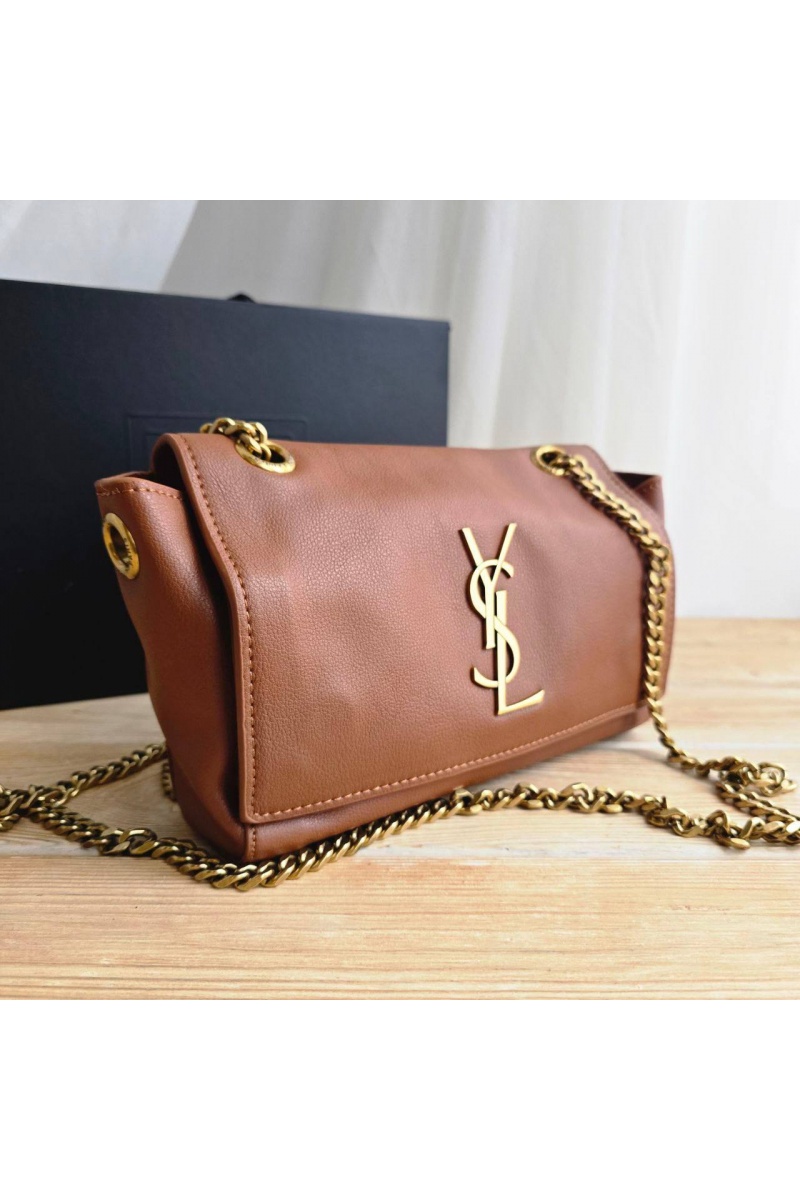 Yves Saint Laurent Кожаная сумка Kate 25x14 см