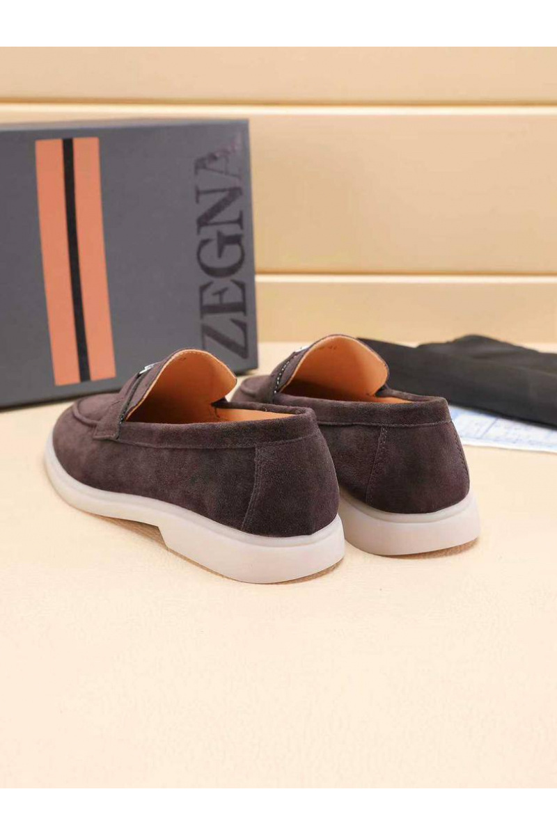 Zegna Мужские замшевые лоферы 