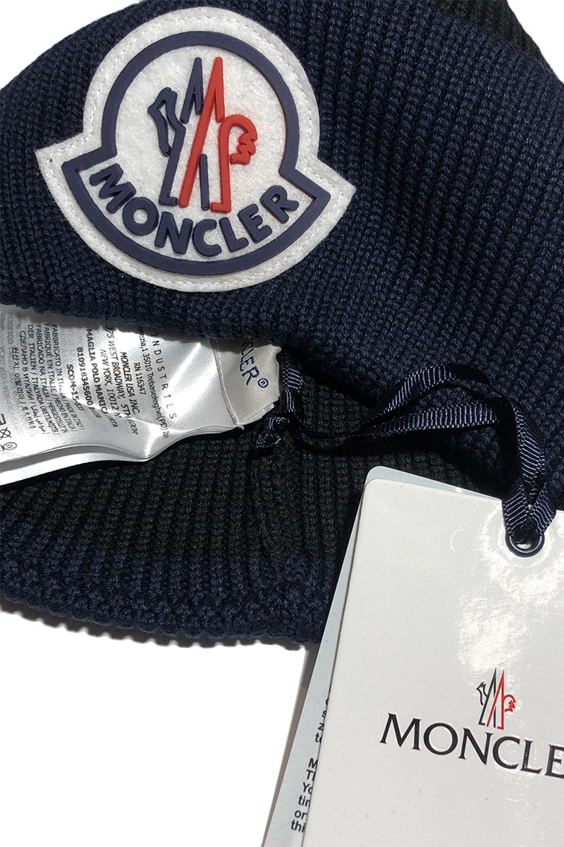 Moncler Мужская брендовая шапка с логотипом