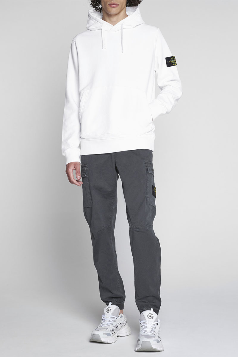 Stone Island Мужские джоггеры серого цвета compass-patch