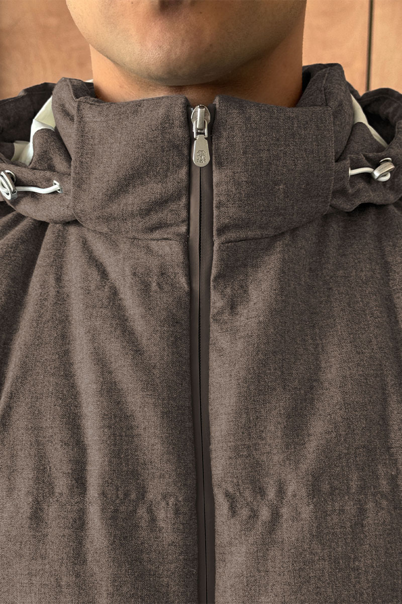 Brunеllо Сuсinеlli Мужской пуховик Premium - Brown