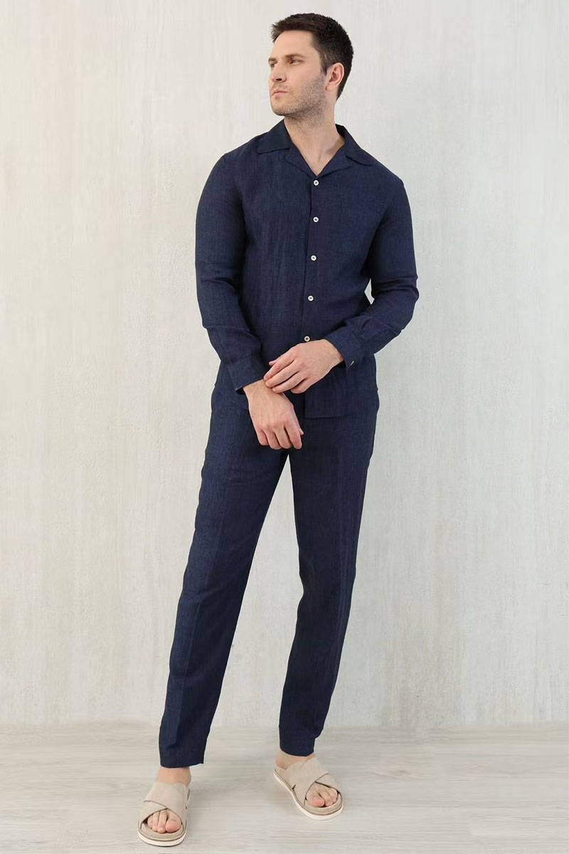 Brunеllо Сuсinеlli Льняные брюки Premium - Navy