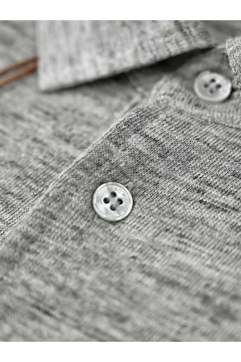 Loro Piana Мужское серое поло premium