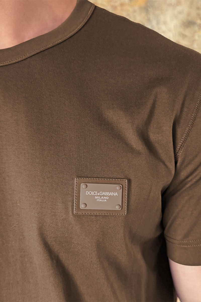 Dоlсе & Gаbbаnа Мужская футболка Premium - Сoffee