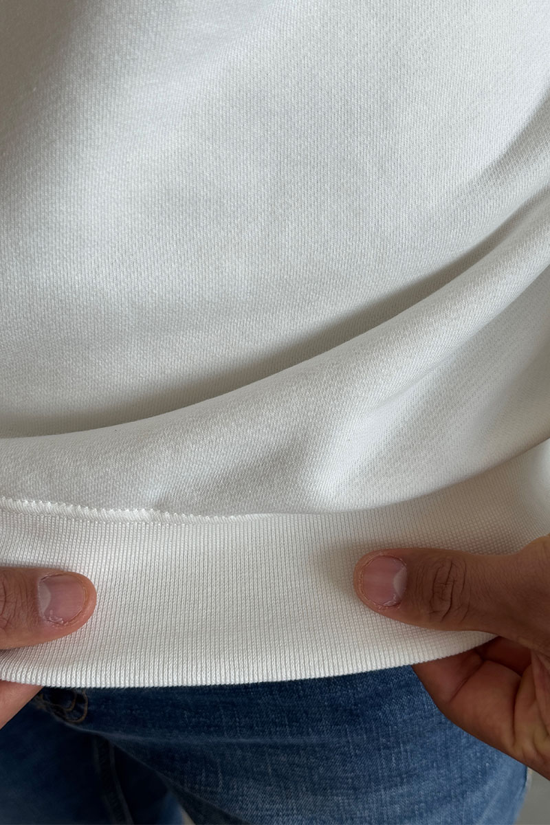 Casablanca Белый свитшот tennis club 