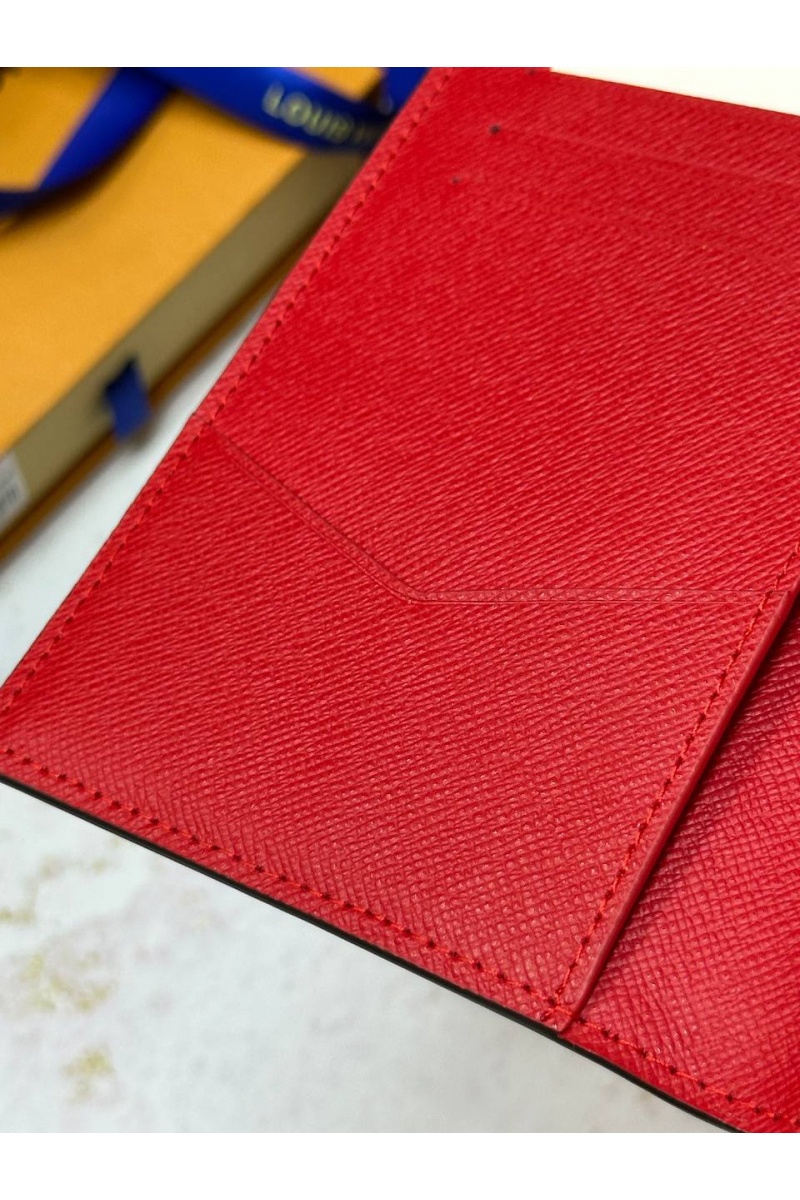Lоuis Vuittоn Кожаная обложка для паспорта Premium 10x14x2.5 см