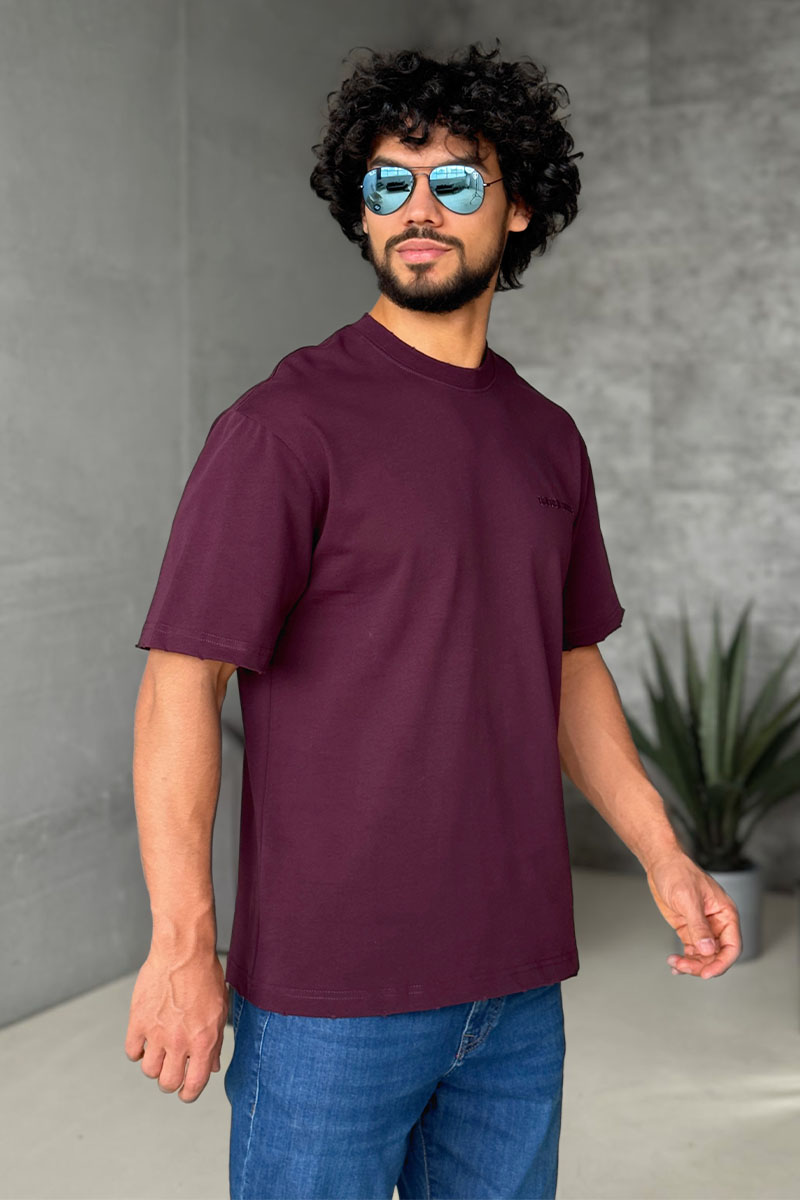 Designer Clothing Мужская фиолетовая футболка Golden Goose 