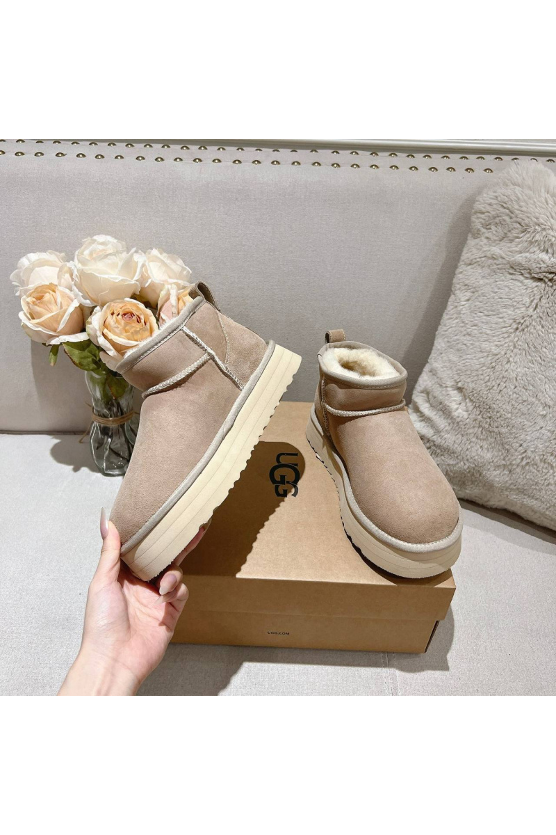 UGG Женские ботинки Classic Ultra Mini Platform - Brown
