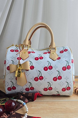 Кожаная сумка Takashi Murakami Cherry Speedy 30x22 см
