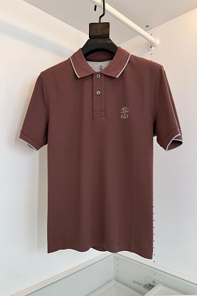 Мужское поло Premium - Brown