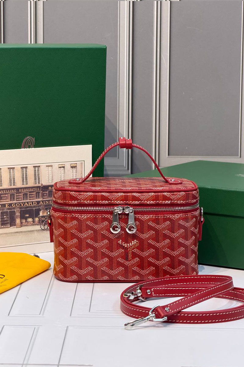Designer Clothing Кожаная сумка Goyard Muse Mini Vanity ​premium 16,5x10,5x8 см