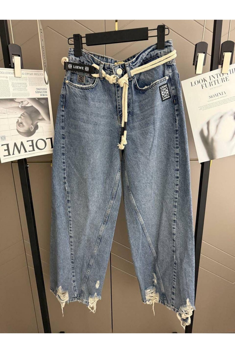 Loewe Женские синие джинсы premium
