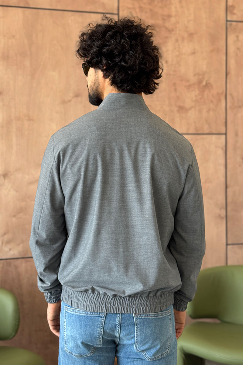 Zegna Мужская серая куртка 