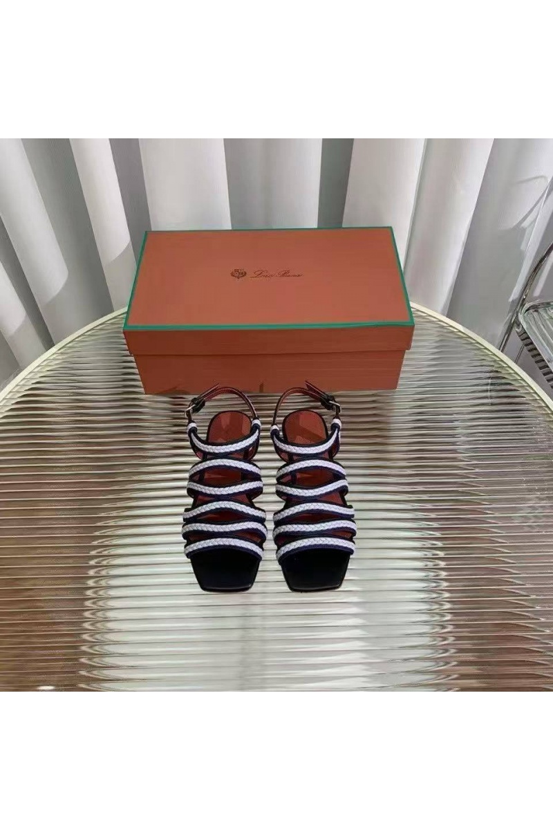 Loro Piana Женские кожаные сандалии Premium